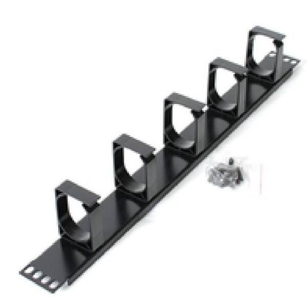 Astrotek 1U Rack Shelf Cabinet Mount Cable Management Plastic Panel Server Black