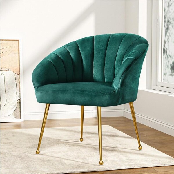 1 Seater Artiss Armchair Accent Chair Velvet Green