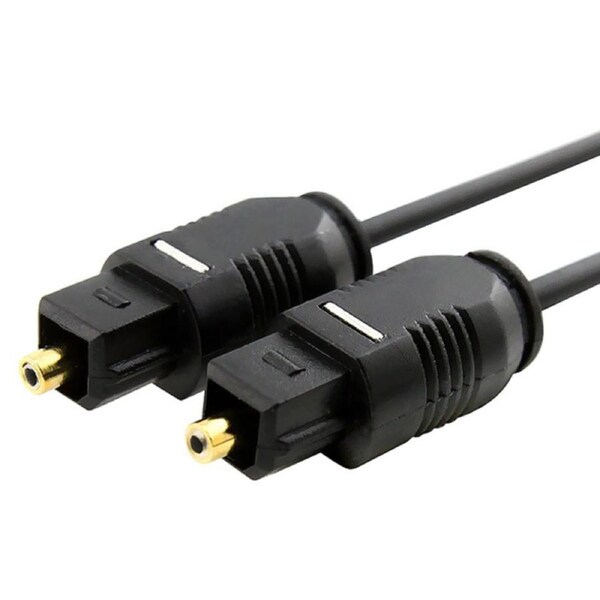 Astrotek Toslink Optical Visual Digital Audio Cable 1m - Male To Male OD2.0mm BK