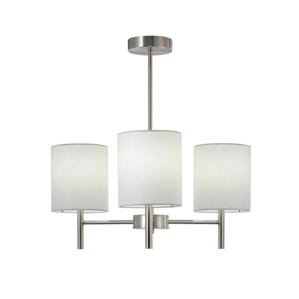 Olde 3 Lights Hanging Chandelier Lamp Light Antique Satin Chrome