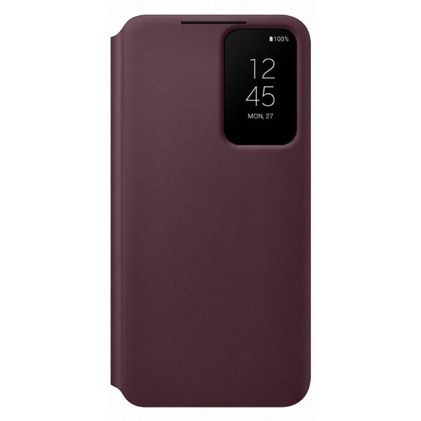 Samsung Galaxy Smart Clear View Cover for Galaxy S22 - Burgundy