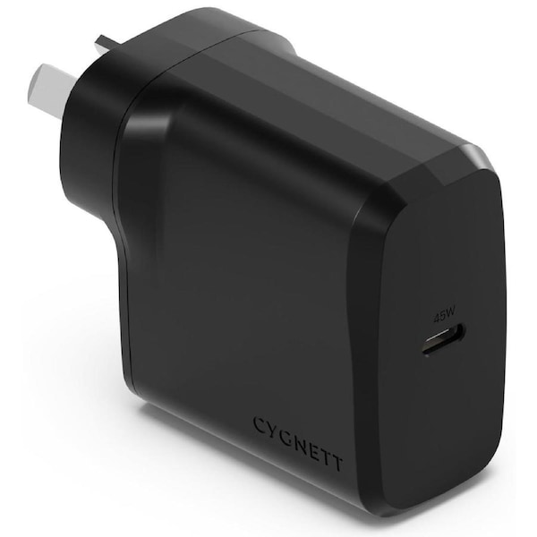 Cygnett Powerplus 45W Wall Charger AU - black