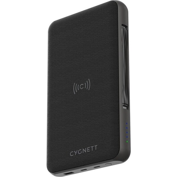 Cygnett ChargeUp EDGE + 27,000 MAH USB-C Laptop and Wireless Power Bank - Black