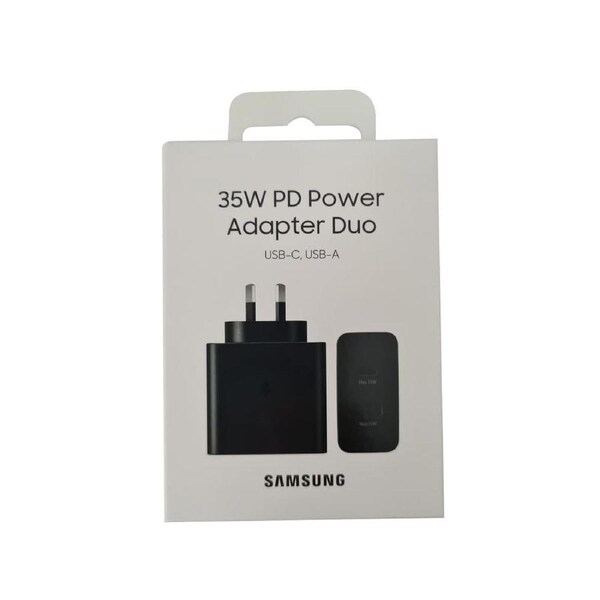 Samsung 35W Power Adapter Charger Duo DUAL port PD 3.0 (USB-C + USB-A) - Black