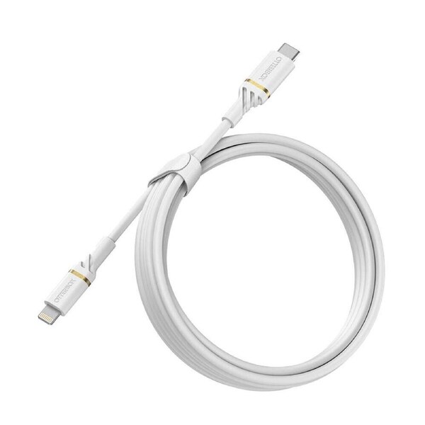 OtterBox Lightning to USB-C Fast Charge Cable Cloud Dust White 78-52646 - 2m