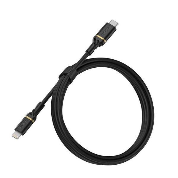 OtterBox Fast Charge & Data Transfer Cable Lightning to USB-C Shimmer 78-52551 Black - 1m