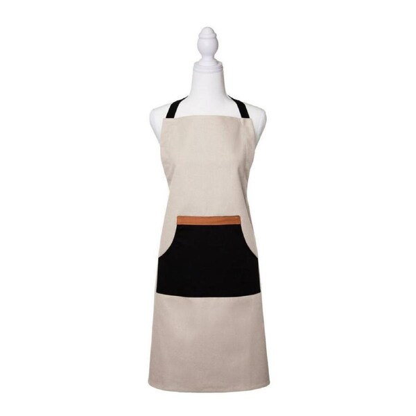 J. Elliot Selby 83x68cm Cotton Apron Unisex Kitchen Strapped w/ Pocket Sandstone