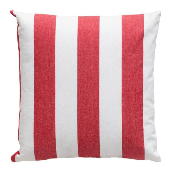 J. Elliot Outdoor Stripe Cotton Cushion 50cm Home Lounge Decorative Pillow Red