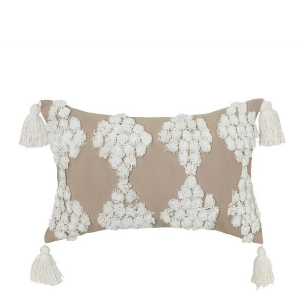 J. Elliot Hamilton Rectangular Cushion 55cm Home Decor Pillow Sandstone/Ivory