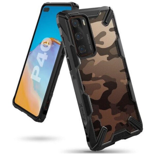 Ringke Fusion X Huawei P40 Case with Camo Design Black