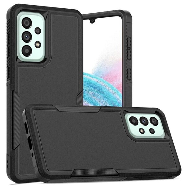 ZUSLAB Galaxy A73 5G Case Rugged Defender Protective Heavy Duty Shockproof Dustproof Cover for Samsung - Black