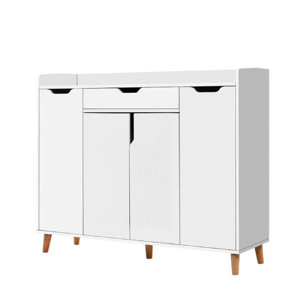Artiss Shoe Cabinet Storage Rack 120cm Cupboard White