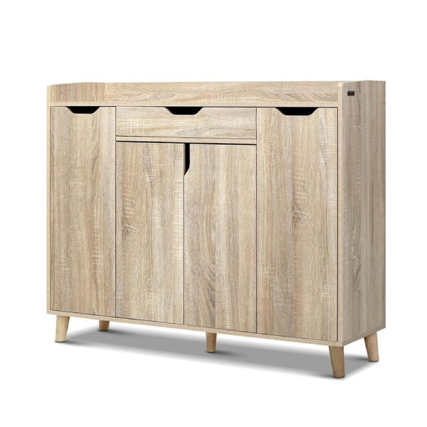 Artiss Shoe Cabinet Storage Rack 120cm Cupboard Wood