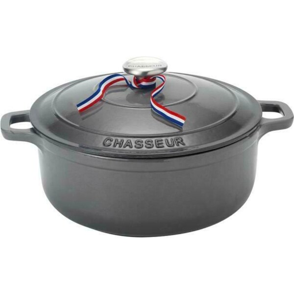 Chasseur 24cm / 4 Litre Round French Oven - Caviar