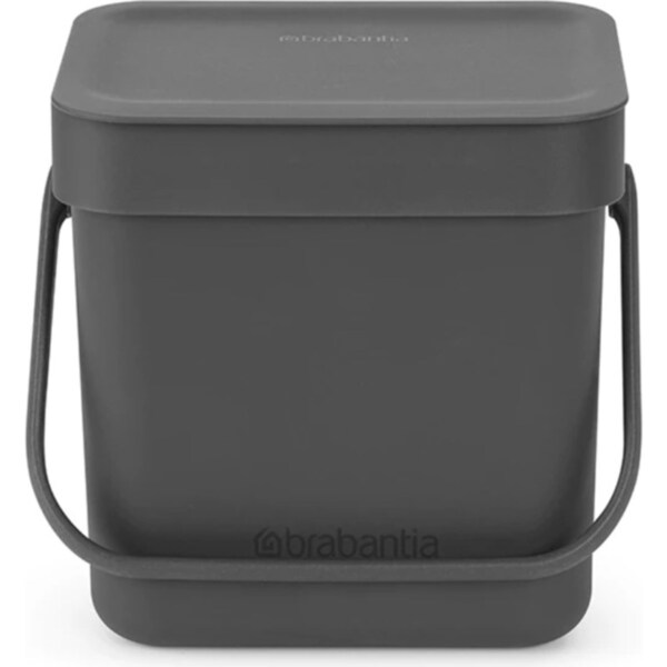 Brabantia Waste Bin Sort & Go 3 Litre - Grey