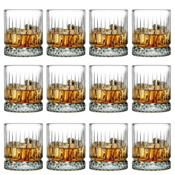 Pasabahce Elysia 355ml Whiskey Glass Tumbler - Set of 12