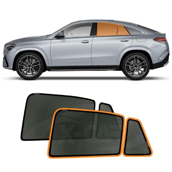 Rear Window Sun Shade for Mercedes-Benz GLE Coupe 2015-Onwards Car Sun Blind Mesh