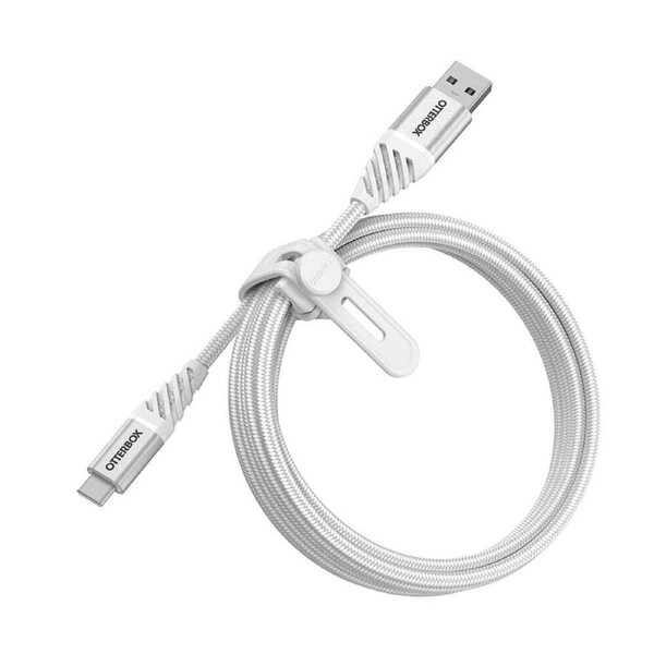 OtterBox USB-C to USB-A Data Transfer & Charging Cable White 78-52668 - 2m