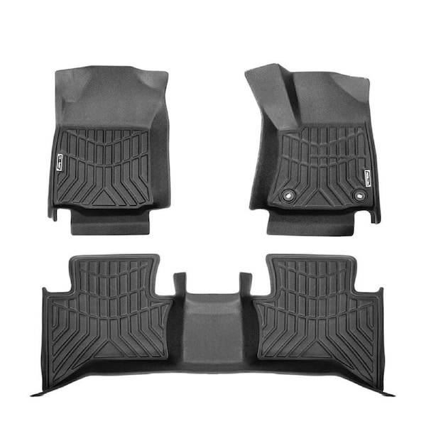 KIWI MASTER 3D TPE Car Floor Mats Liner Fit Toyota Hilux Dual Cab Auto 2016-ON