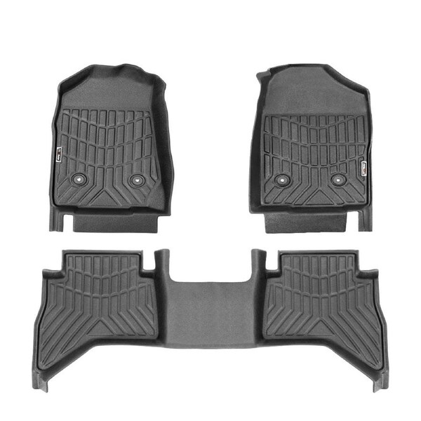 KIWI MASTER 3D TPE Car Floor Mats Liner Fit Holden Colorado Dual Cab 2012-2020
