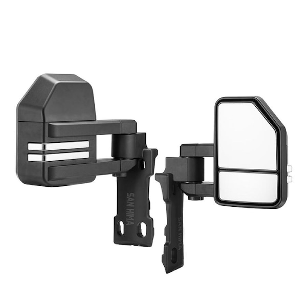 SAN HIMA Pair Extendable Towing Mirrors for Toyota LandCruiser 70 75 76 78 79 Series 1984-Current