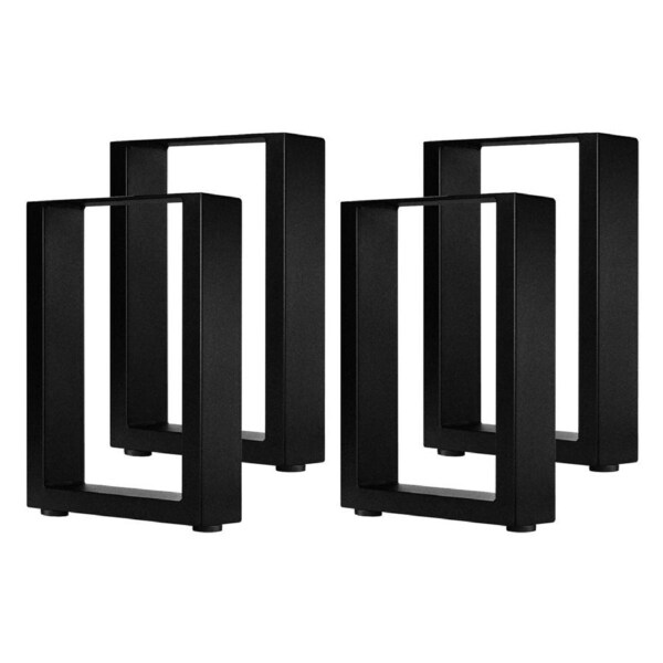 Oikiture 4X Coffee Dining Table Legs Bench Box DIY Steel Metal Industrial 40CM