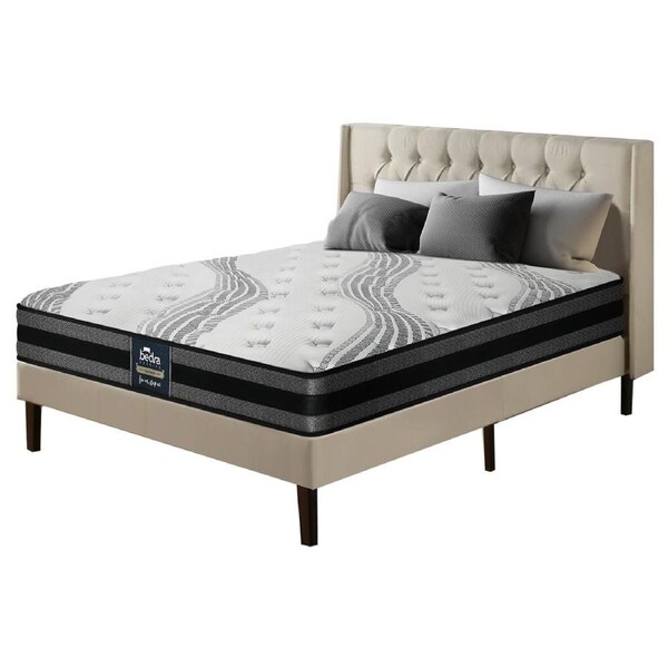 Bedra Double Mattress Breathable Luxury Bed Bonnell Spring Foam Medium 18cm