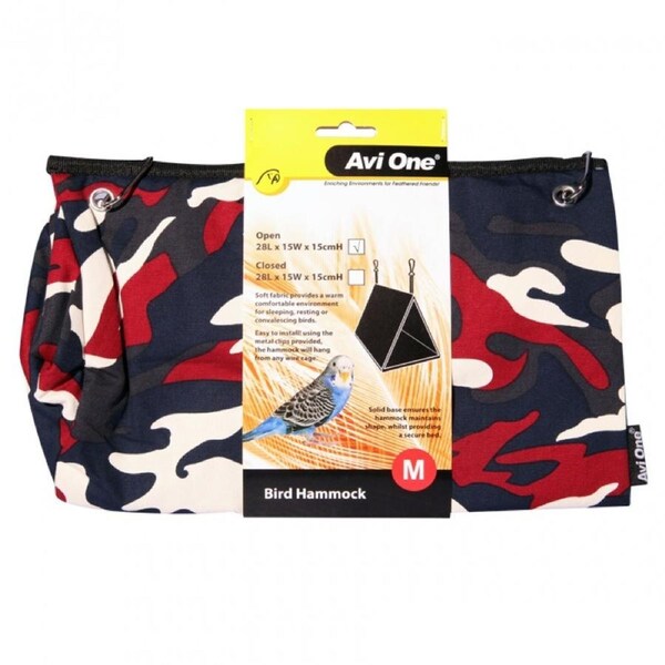 Medium Closed Bird Hammock 28x15x15cm by Avi One for Parrots