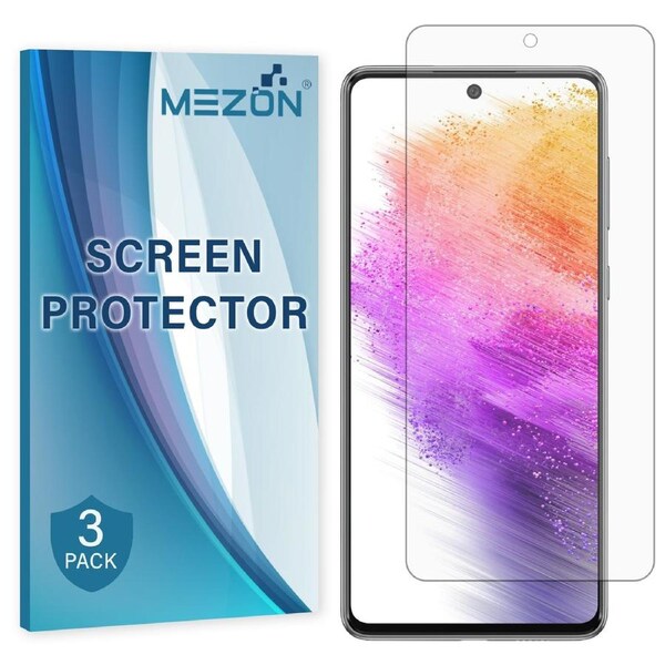 [3 Pack] Samsung Galaxy A73 5G Premium Clear Edge-to-Edge Full Coverage Hydrogel Screen Protector Film by MEZON (Galaxy A73 5G, Hydrogel) – FREE EXPRESS