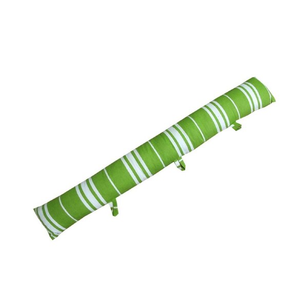 Green Striped 320g Light Weight Draught Excluder 90 x 14 cm