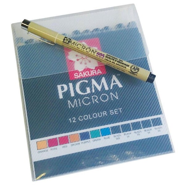 Sakura Pigma Micron Drawing Pens Set 12pk