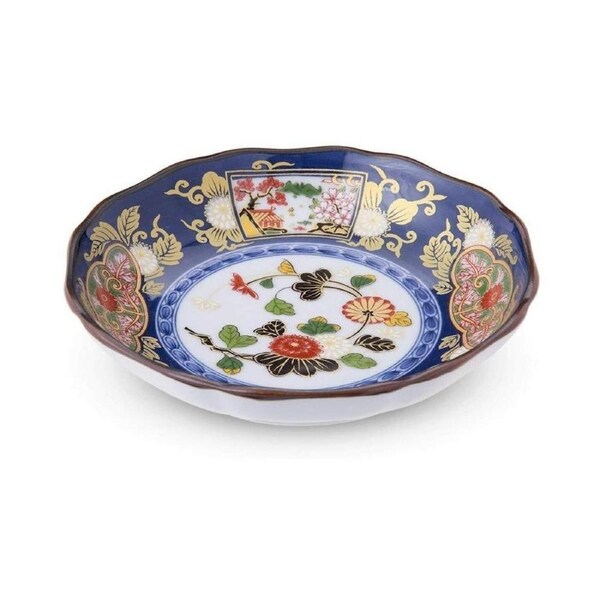 Jinsyo Arita Porcelain Koimari Floral Plate 14cm