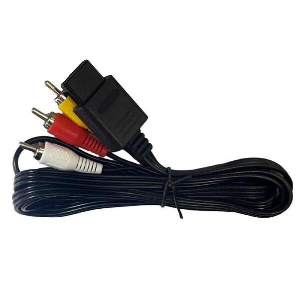 AV Cables Cord Connection for Super Nintendo SNES RCA 1.8m Aftermarket New