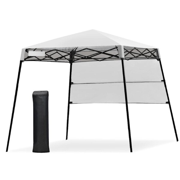Costway 2.1x2.1m Outdoor Folding Gazebo Instant Up Camping Tent Party BBQ Marquee Canopy Patio Yard White
