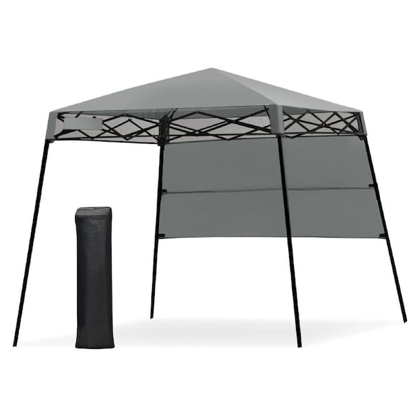 Costway 2.1x2.1m Outdoor Folding Gazebo Instant Up Camping Tent Party BBQ Marquee Canopy Patio Yard Grey