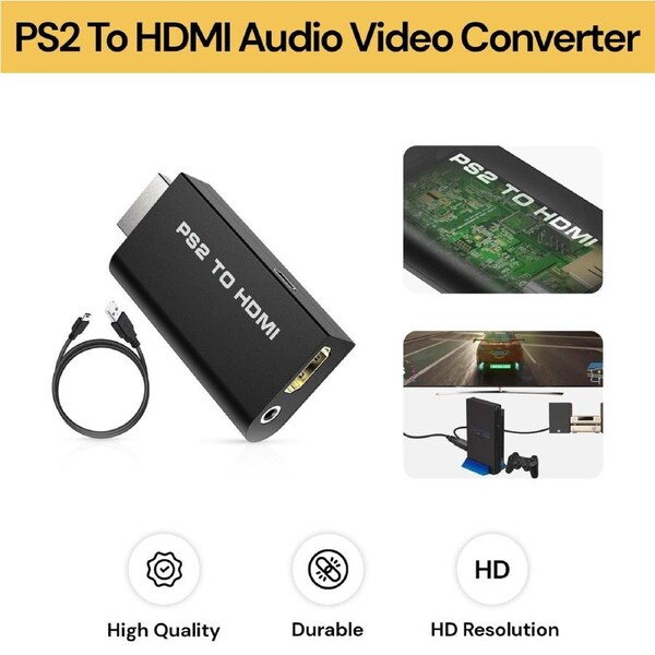 PS2 To HDMI Audio Video Converter