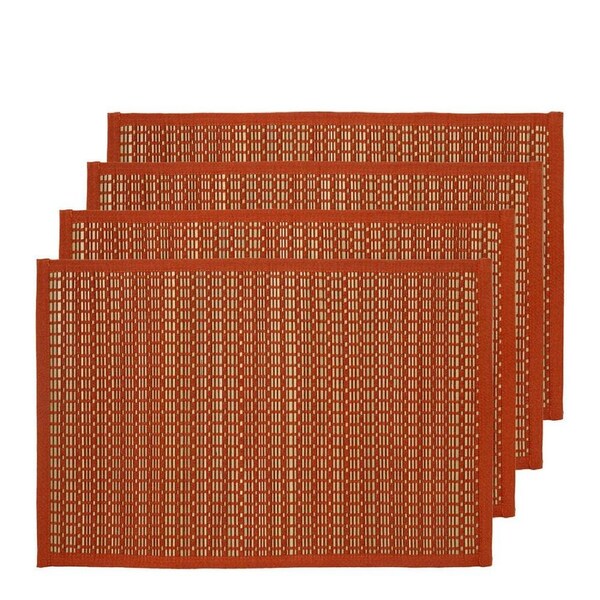 4pc J. Elliot Juno 33x48cm Placemat Dining Desk Straw Mat Tableware Bombay Brown