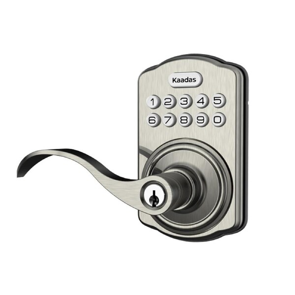 Kaadas KS04 Electronic Lever Lock Satin Nickel