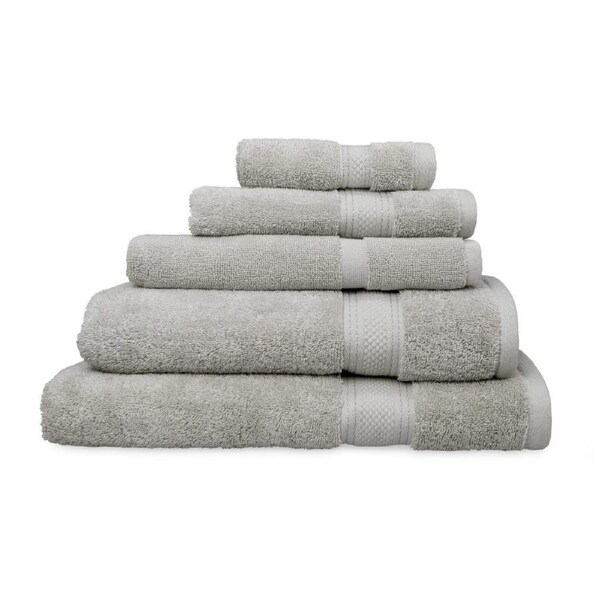 St Regis 600gsm 5 Piece Bathroom Bath Set - Silver