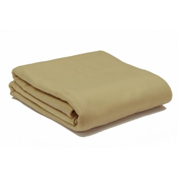 Alliance Ultra Fleece Blanket Camel - Queen