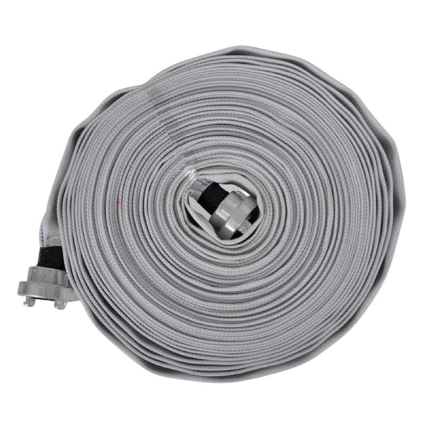 Fire Hose With 1-Inch D Storz Couplings 30m Durable Flat Firehose Polyester
