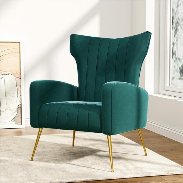 Artiss Armchair Green Velvet Kate