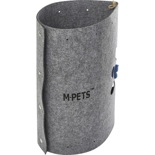 M-Pets Eco-Friendly 45cm Tunnel Pet/Dog/Cat Animal Play Fun Interactive Toy Grey