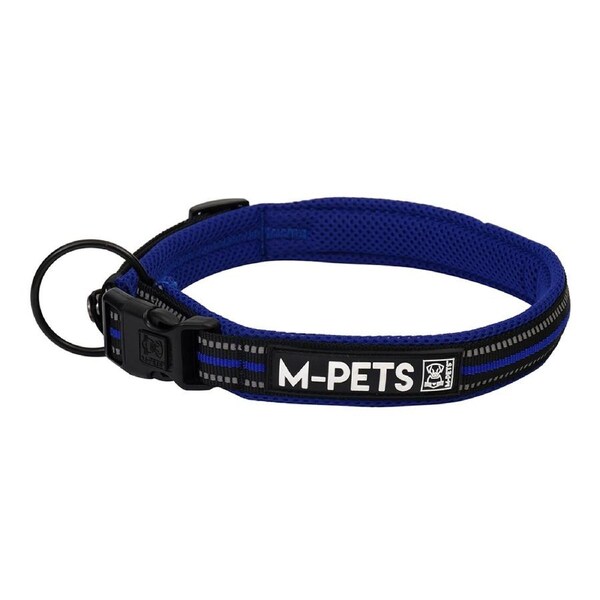 M-Pets Adjustable 65cm Hiking Soft Neck Pet/Dog Collar Secure Strap Large Blue