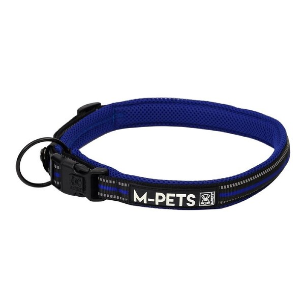 M-Pets Adjustable 75cm Hiking Soft Neck Pet/Dog Collar Secure Strap XL Blue