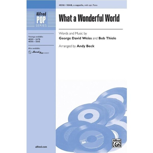 What A Wonderful World SSAB A Cappella Opt Piano