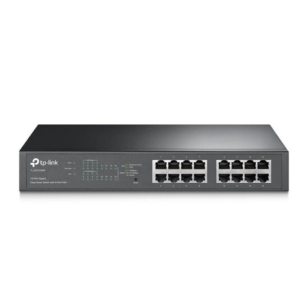 TP-Link TL-SG1016PE 16-Port Gigabit Easy Smart Switch with 8-Port PoE+