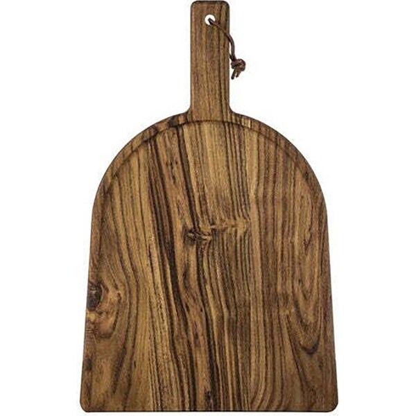 Ladelle Otway Wide Teak Wood Medium 30cm Serving Tray Rectangular Board Brown