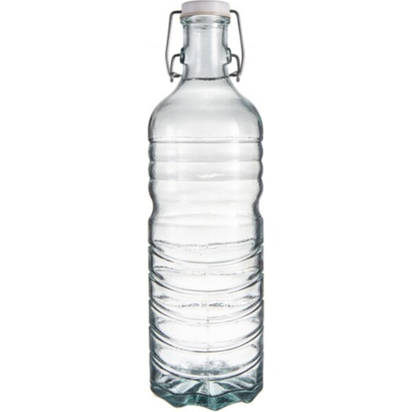 Ladelle Eco Recycled Frigo 1500ml Water Bottle Container w/ Flip Top Lid Clear