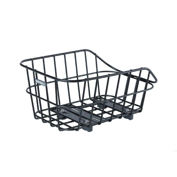 Basil Cento Alu Rear Basket WSL Black